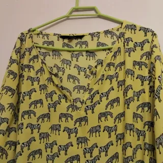 Blusa Talla XL Estampado Cebra