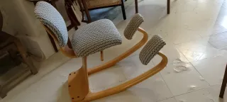 Silla Ergonómica Stokke Madera y Tela