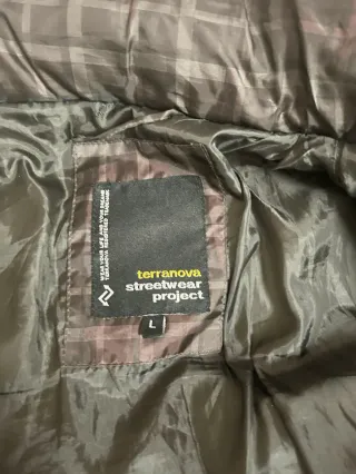 Giubbotto a quadri marrone e nero