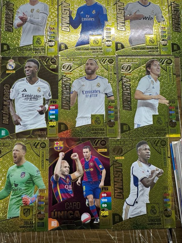 +100 Cromos Balón de Oro Messi y Ronaldo