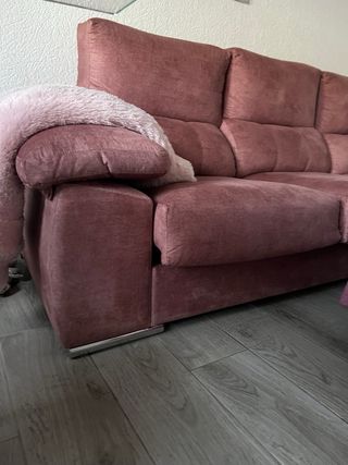 Sofá Chaise Longue Rosa Teja