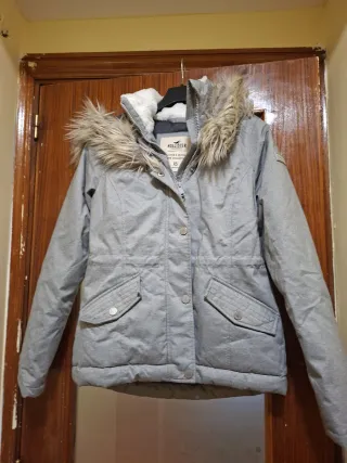 Chaqueta Hollister Talla XS Gris Mujer