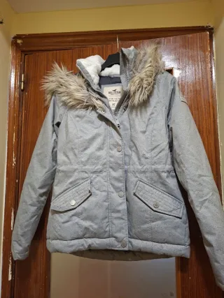 Chaqueta Hollister Talla XS Gris Mujer