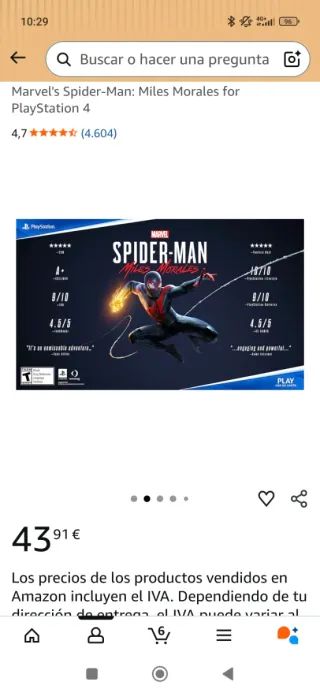 Videojuego Marvel Spider-Man Miles Morales PS4