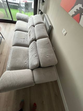 Divano relax elettrico XXL grigio