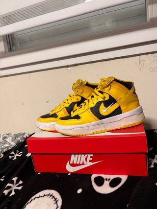 Nike Dunk High Rebel Trainers Negro Amarillo