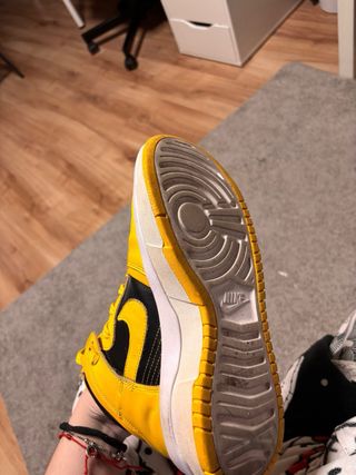 Nike Dunk High Rebel Trainers Negro Amarillo