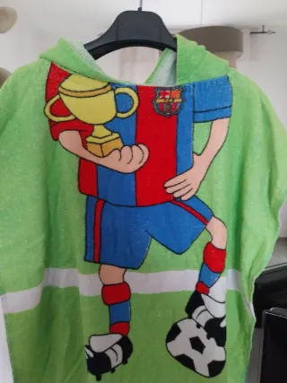 Poncho accappatoio bambino calcio