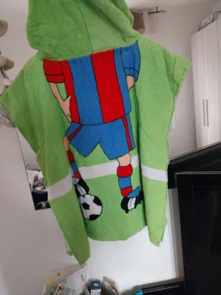 Poncho accappatoio bambino calcio