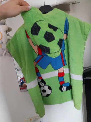 Poncho accappatoio bambino calcio