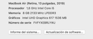 MacBook Air 13' 2019 Plata