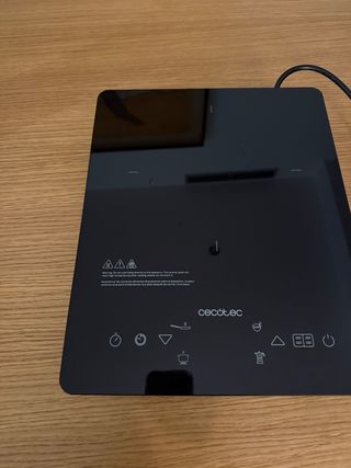 Placa Inducción Portátil Cecotec Negra