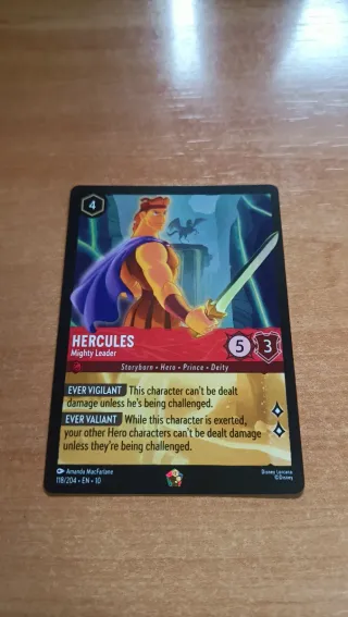 Carta Hércules Mighty Leader Disney Lorcana