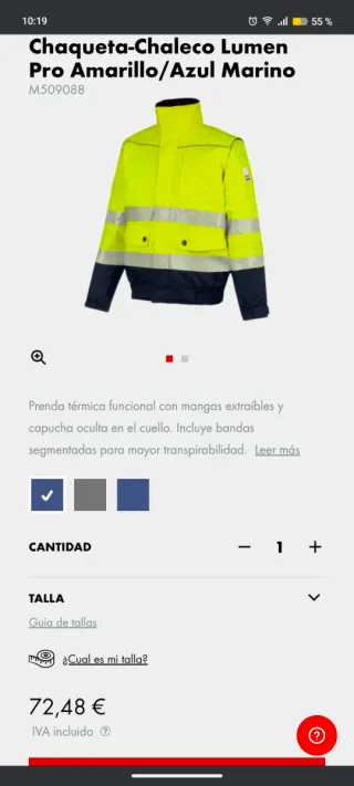 Chaqueta de trabajo reflectante Wurth