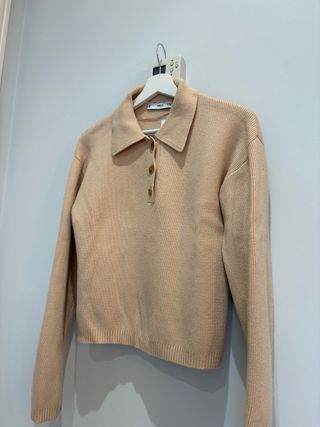 MANGO jersey mujer estilo polo S/M sin estrenar