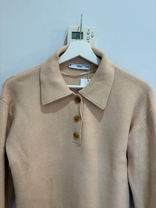 MANGO jersey mujer estilo polo S/M sin estrenar