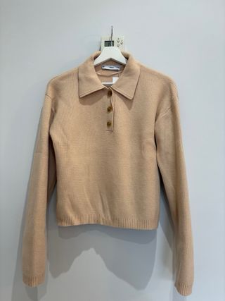 MANGO jersey mujer estilo polo S/M sin estrenar