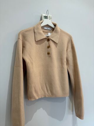 MANGO jersey mujer estilo polo S/M sin estrenar
