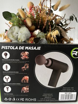 PISTOLA DE MASAJE 5 CABEZALES