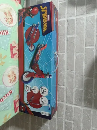Patinete Spiderman Plegable 2 Ruedas