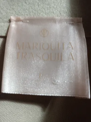 Chaleco largo beige mujer talla única