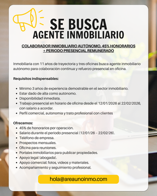 COLABORADOR INMOBILIARIO AUTÓNOMO