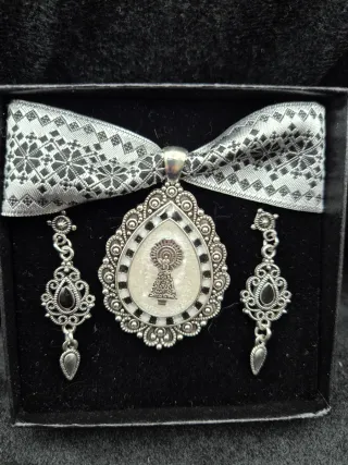 Conjunto baturra artesanal para traje regional