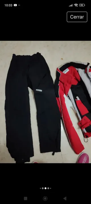 Conjunto de esquí/moto impecable