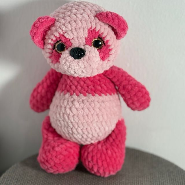 Osito de peluche Fresita rosa