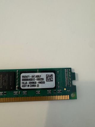 Memoria RAM Kingston 8GB DDR3 1333MHz PC