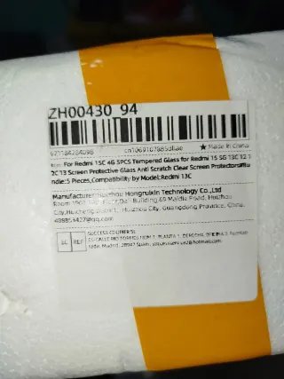 5 Cristales Templados Xiaomi Redmi 15C 4G