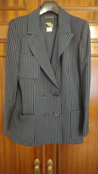 Americana Diseño Rayas Azul Miguel Rueda