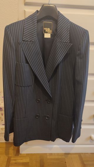 Americana Diseño Rayas Azul Miguel Rueda