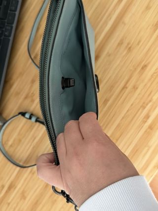 Bandolera Coach Cuero Azul