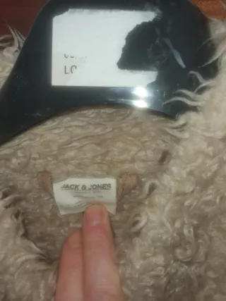 Chaqueta hombre beige con borreguito