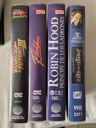 VHS Regreso al Futuro, Robin Hood flasdance ...