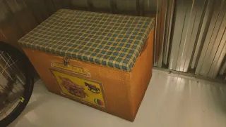 Baúl infantil Teddy Bear de mimbre