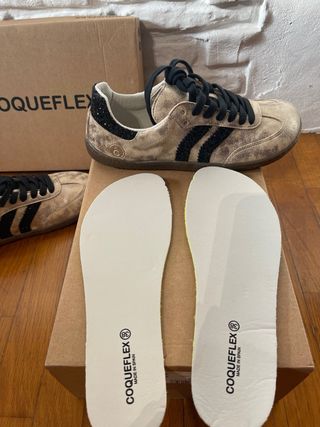 Zapatos Coqueflex Glitter. Talla 38. Veganos.