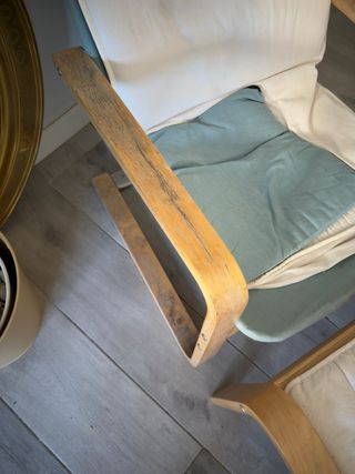 Sillón y Reposapiés POÄNG IKEA