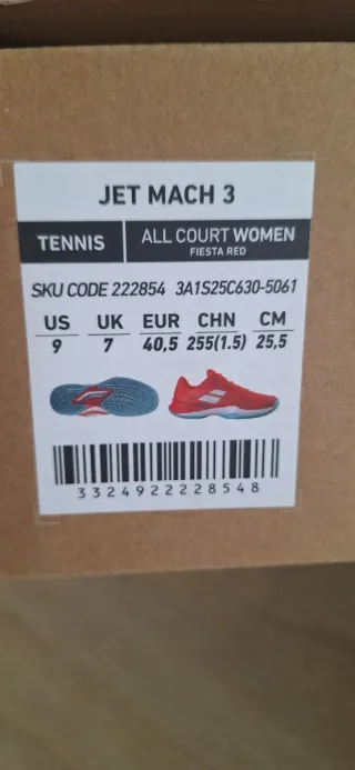 Zapatillas Babolat Tenis Rojas y Azules