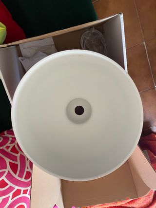 Lámpara de techo BUNKEFLO roja y madera