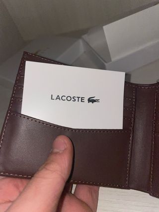 Portafoglio Lacoste geometrico nuovo