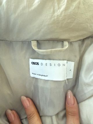 Plumífero ASOS Beige Nuevo Ultraligero