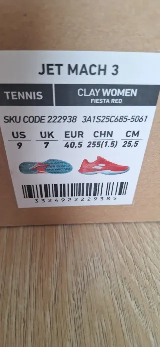 Zapatillas Babolat Tenis Rojas y Azules