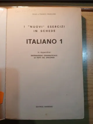 Italiano-i nuovi esercizi in schede vol 1
