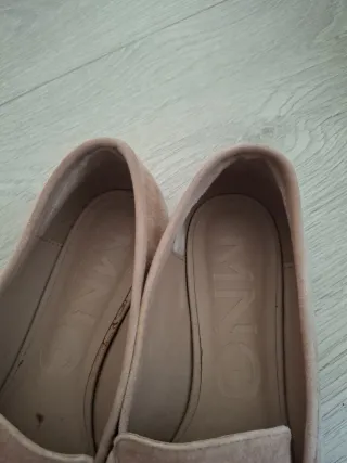 Mocasines beige mujer