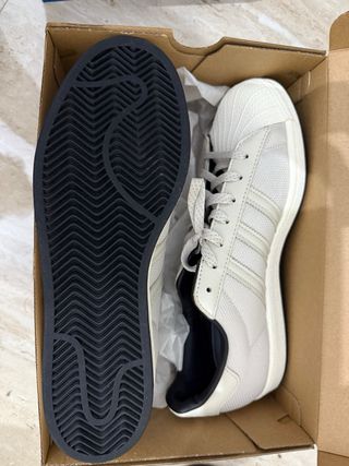 Adidas Superstar Beige/Gris Talla 43 1/3