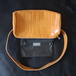 Borsetta vera pelle marrone