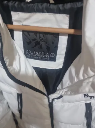 Chaquetón blanco acolchado
