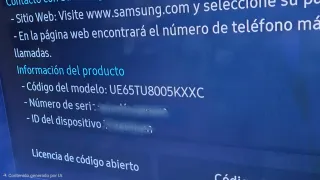 TV Samsung 65 4K Negra